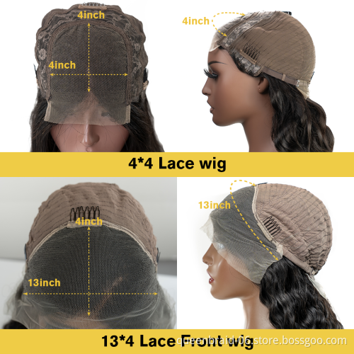Short Bob Brazilian Straight 13x4 Lace Front Human Hair Wigs For Black Women Pre Pluck With Baby Hair 4x4 Closure Wig Remy
